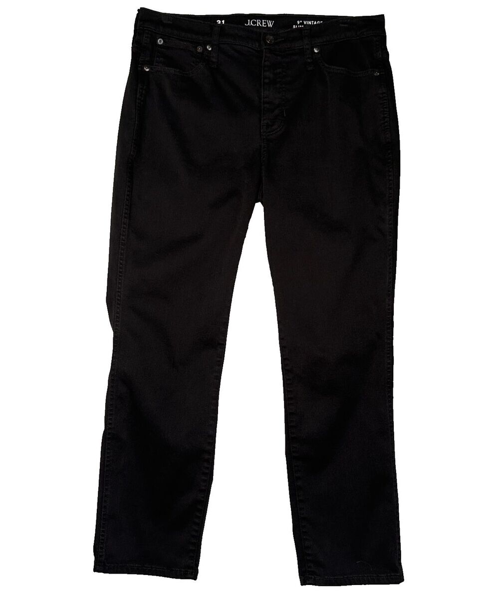 J. Crew Vintage Slim Straight Jean Size 31 Black